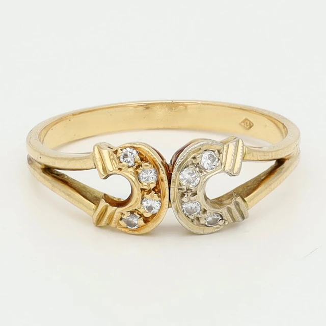 Ring - 18 kt. Yellow gold Diamond (Natural)