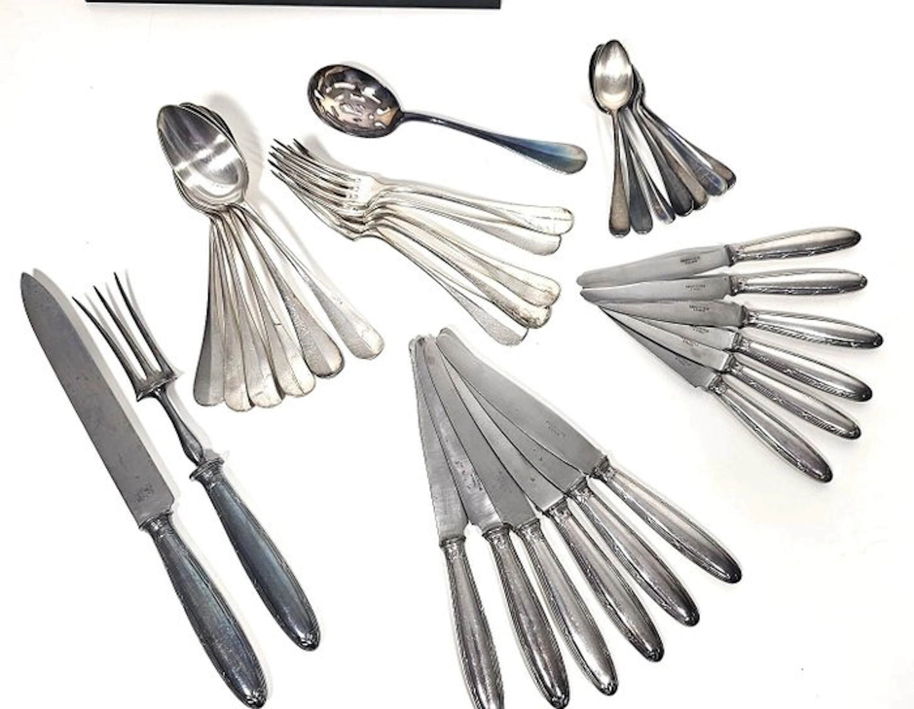 Christofle - Cutlery set (33) - Ribbons and Old Paris...