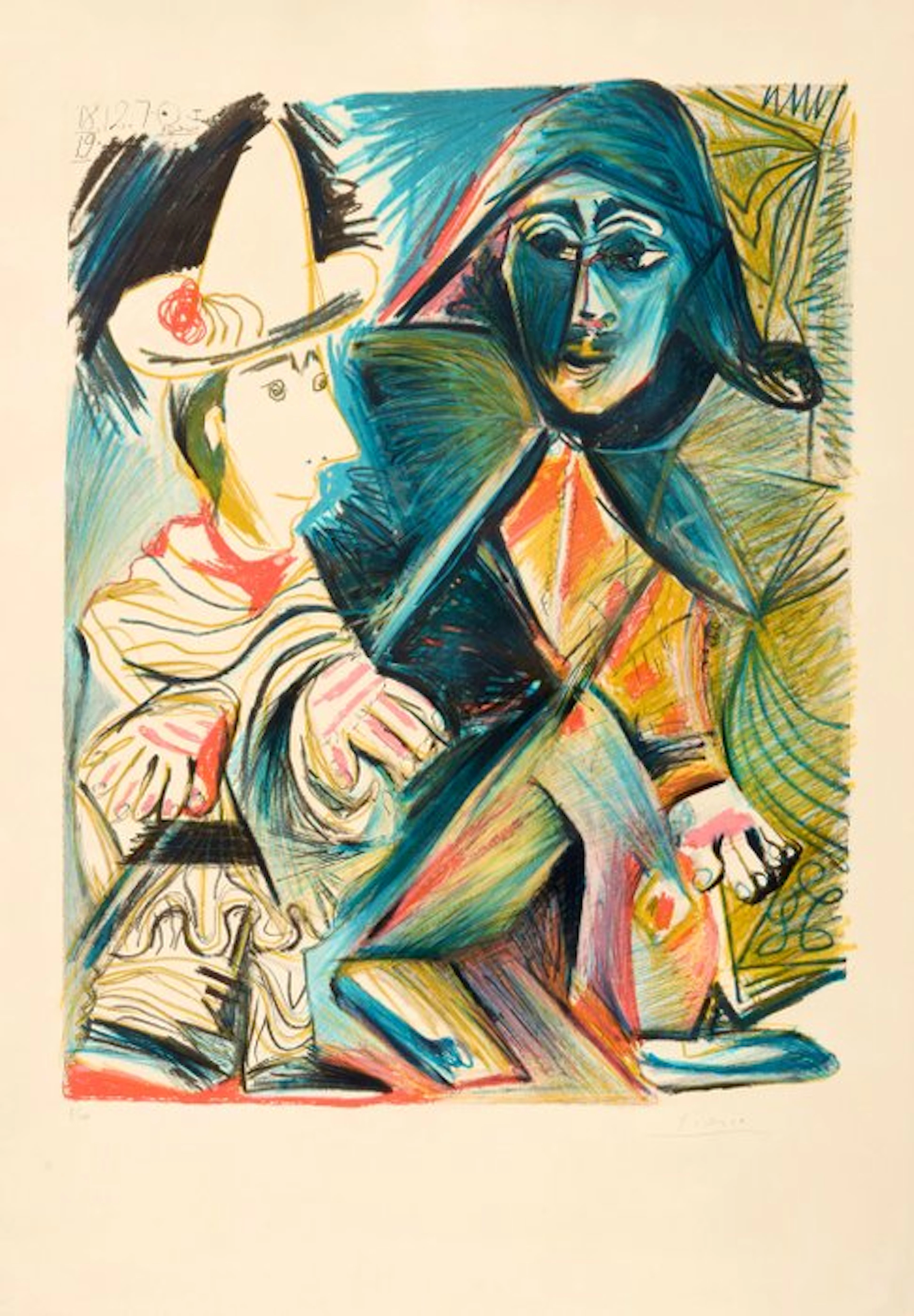 Pablo Picasso (1881-1973) - Le Clown et l’Arlequin