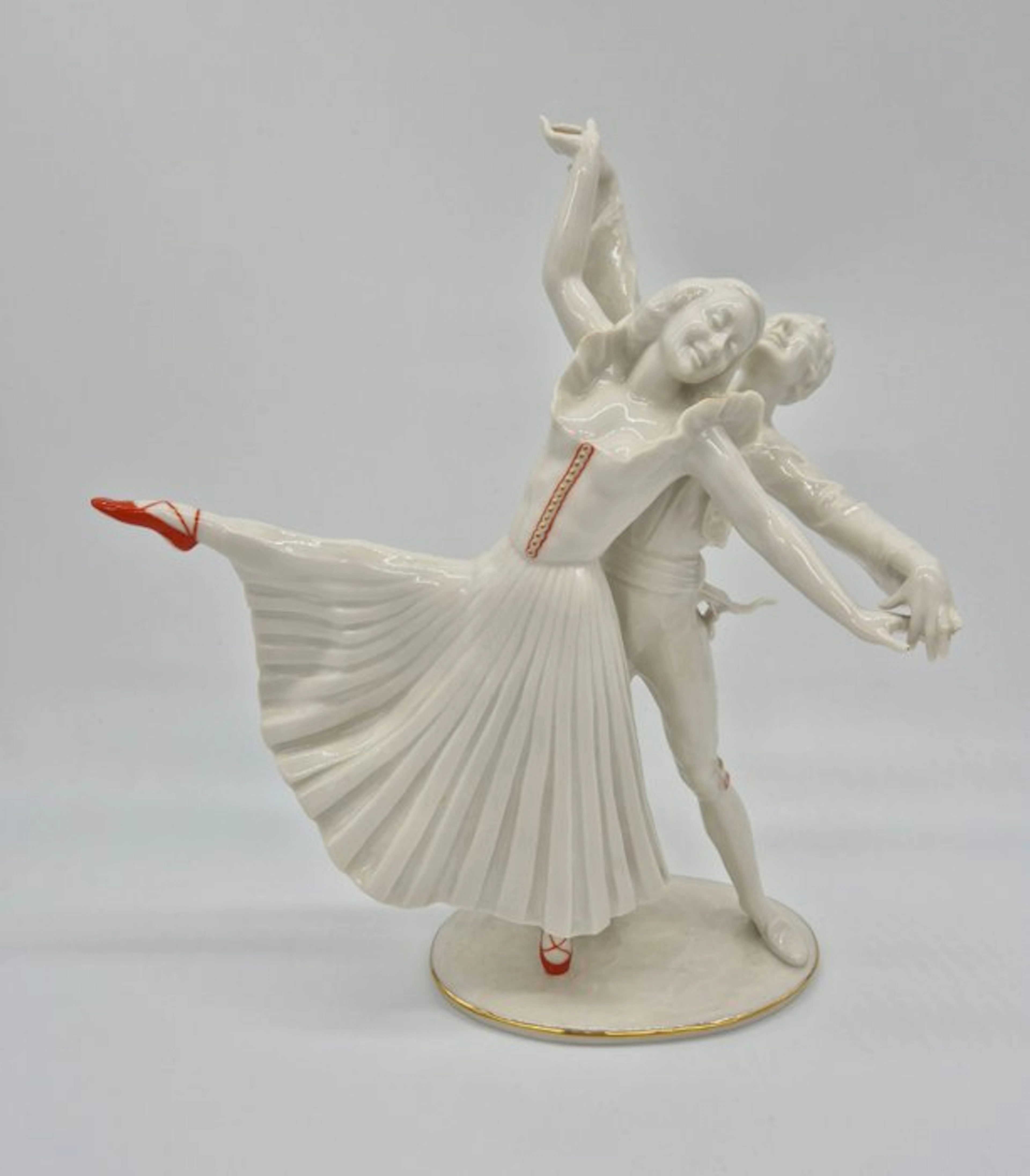 Hutschenreuther - Kunstabteilung Selb - Figure - Tanzendes Paar - Porcelain