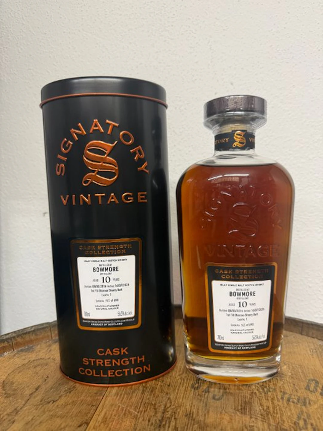 Bowmore 2016 10 years old Cask Strength Collection - Signatory Vintage - b