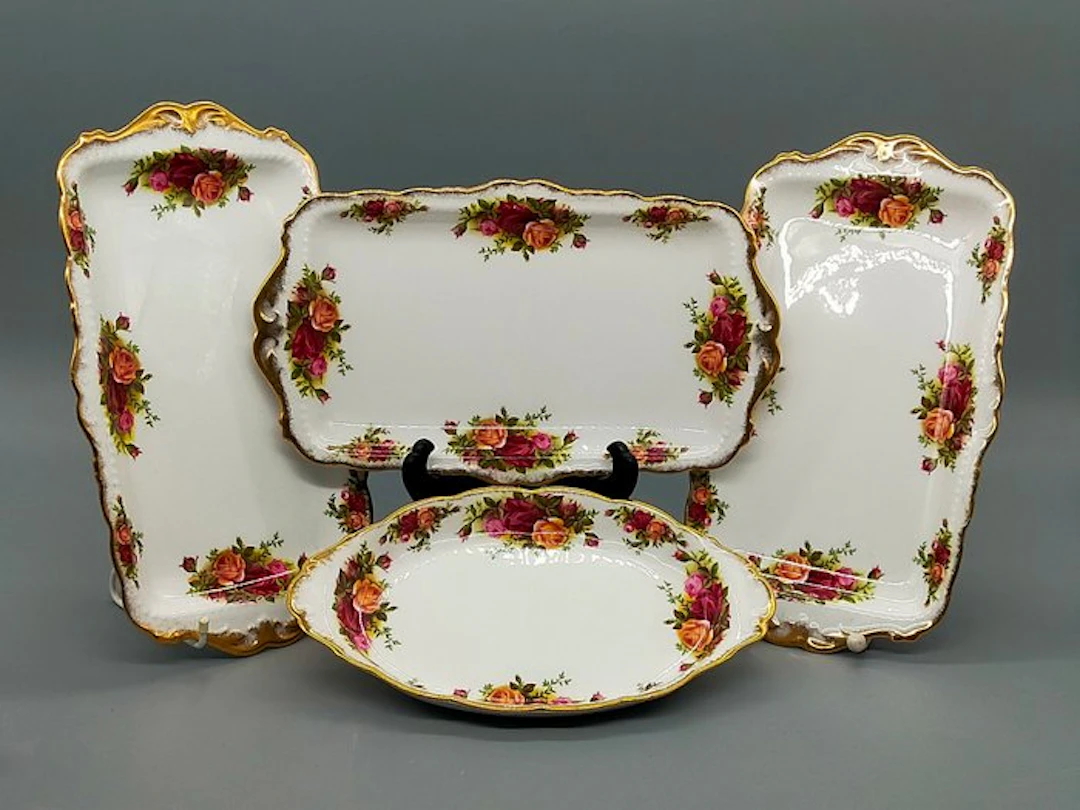 Dinner set - Royal Albert Old Country Roses 4-tlg Servierschalen Set