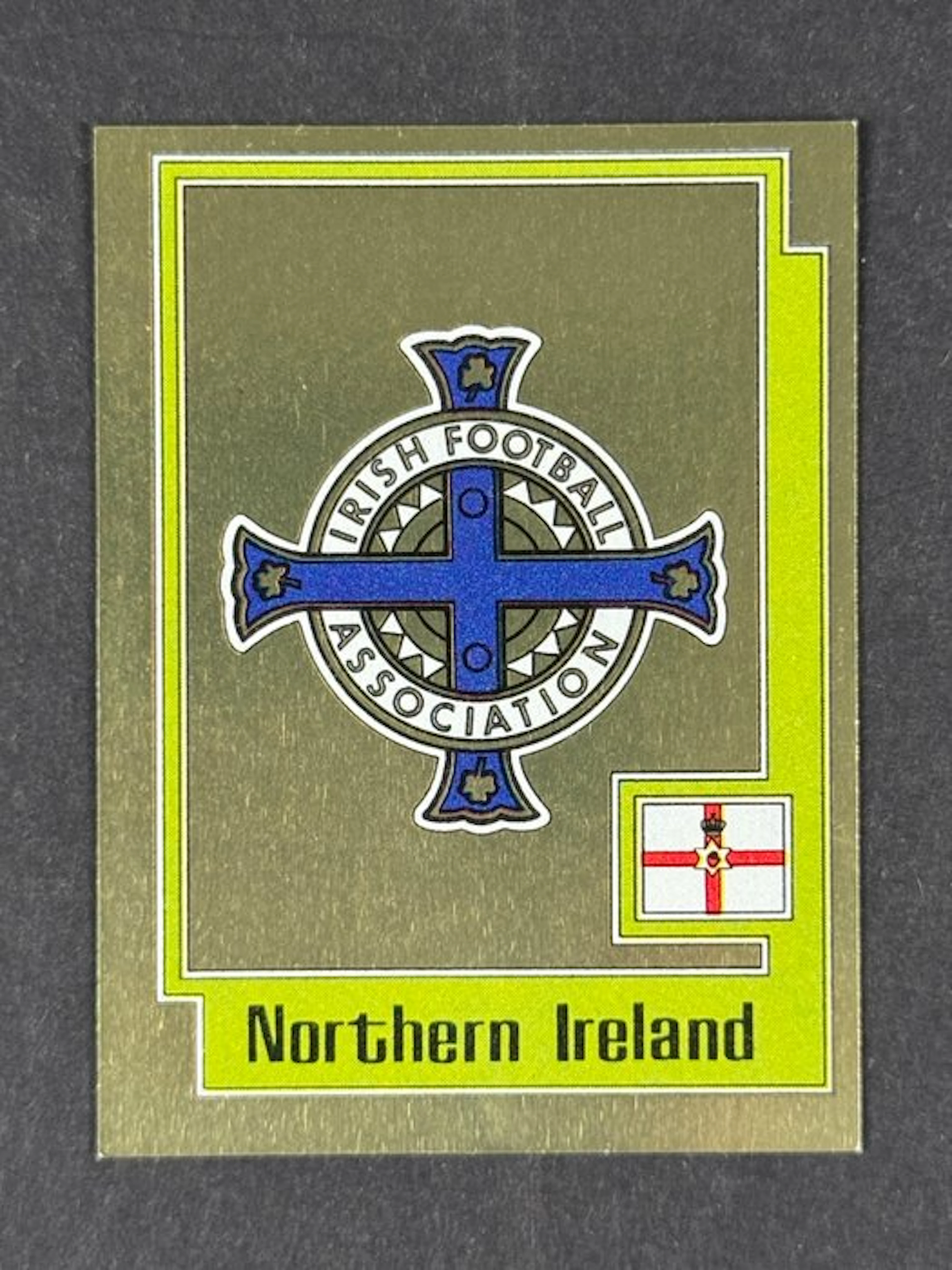 1980 Panini #224 Europa 80 - Badge: Northern Ireland - 1 Sticker - Mint (M)
