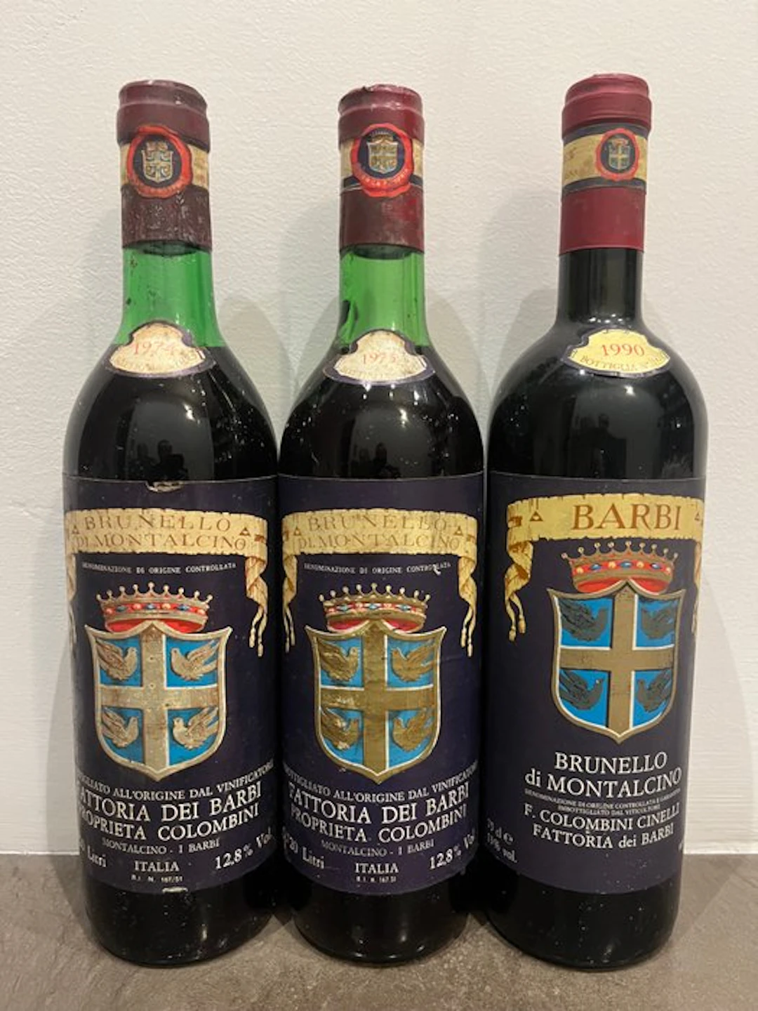 1974 , 1975 & 1990 Fattoria dei Barbi - Brunello di...