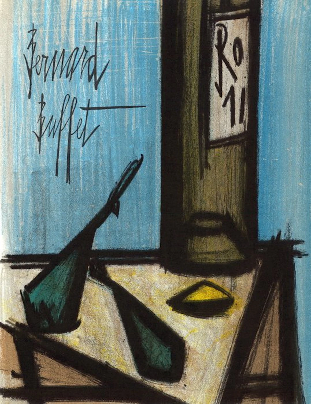 Bernard Buffet (1928-1999) - Nature morte à la bouteille