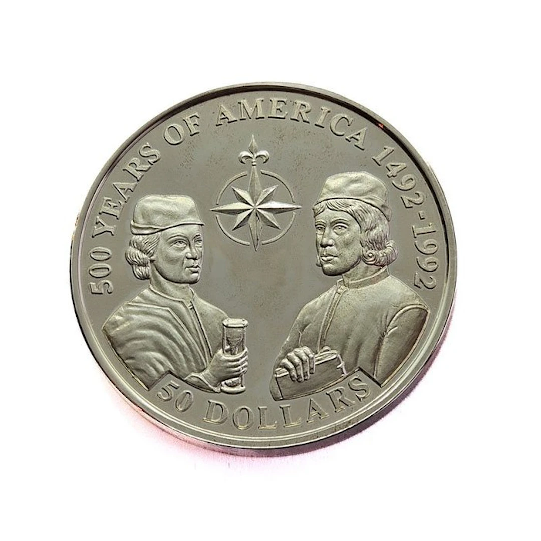 Cook Islands. 50 Dollars 1993 Pinzo Brothers