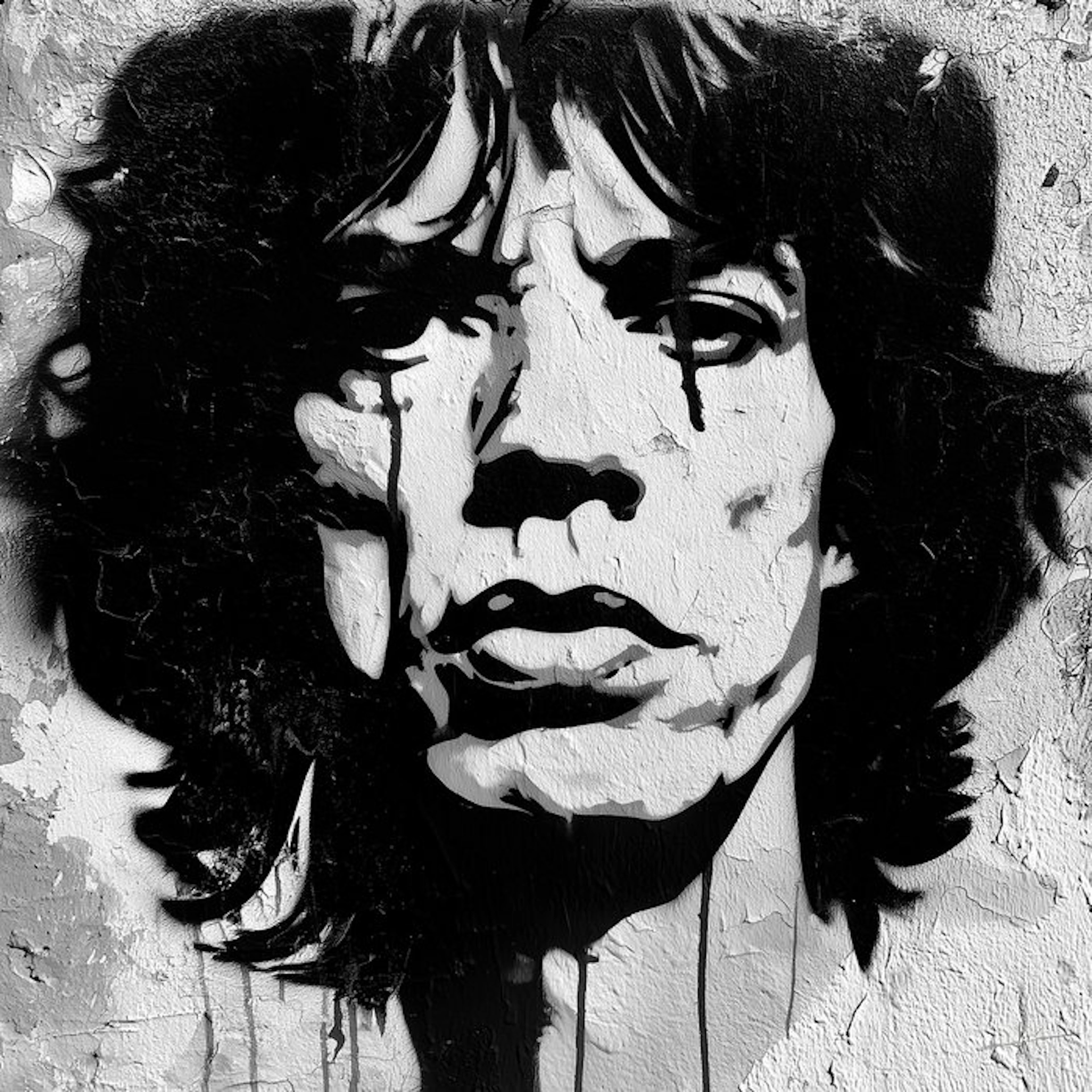 David Law (1967) - Mick Jagger (Stencil)