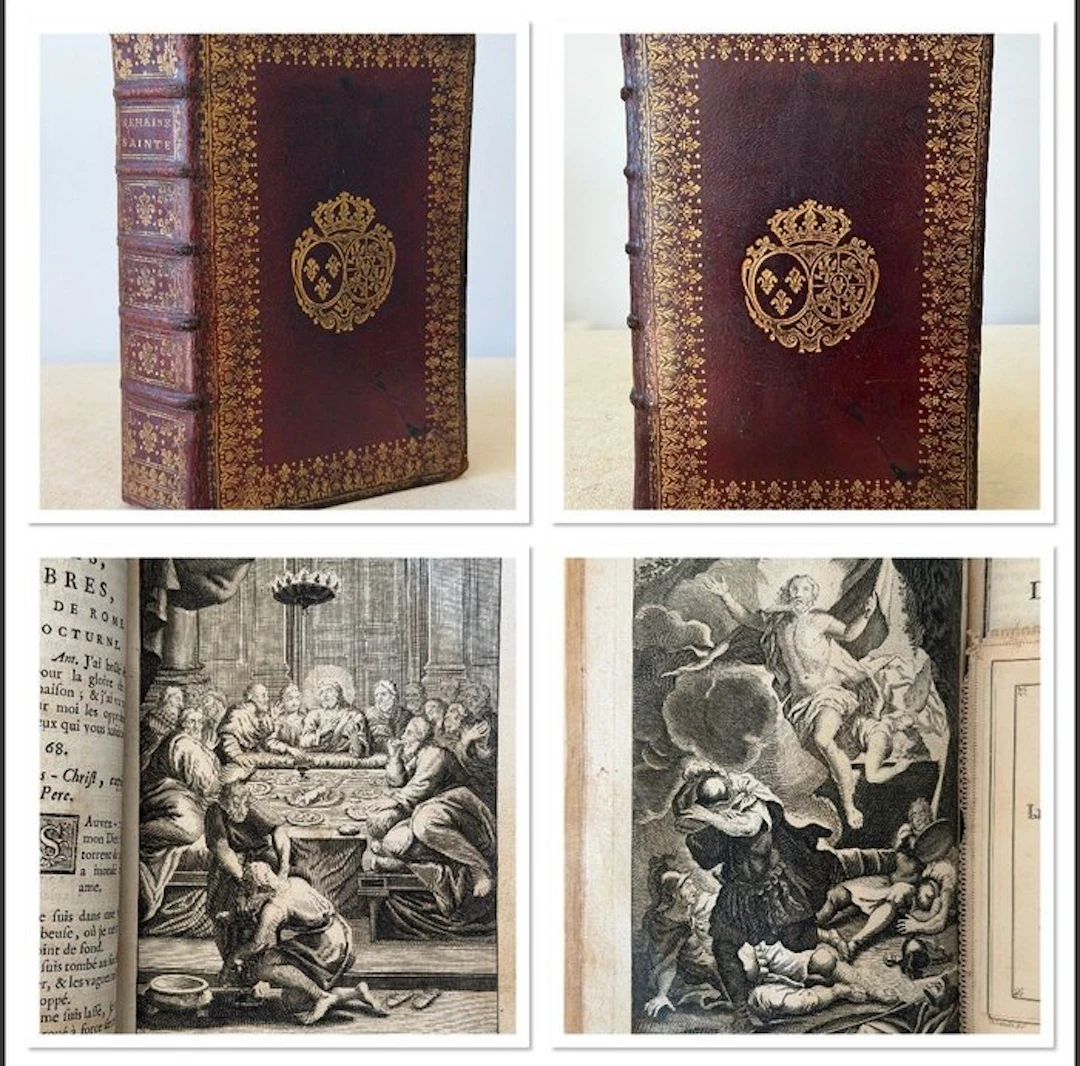 [Armes de Marie Leszczynska, épouse de Louis XV] - Office de la Semaine - 1674