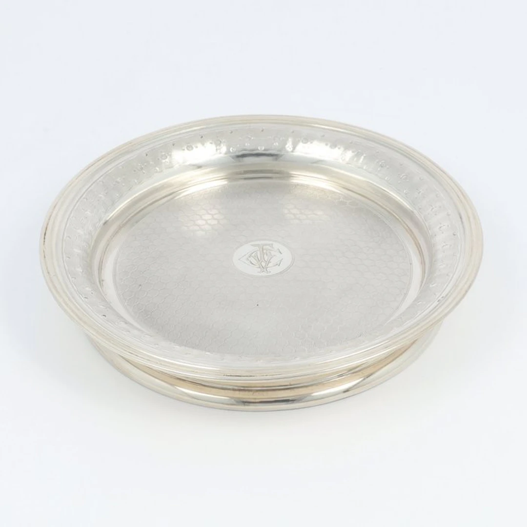 Flessenbak (1850-1900) - Bottle coaster - .833 silver