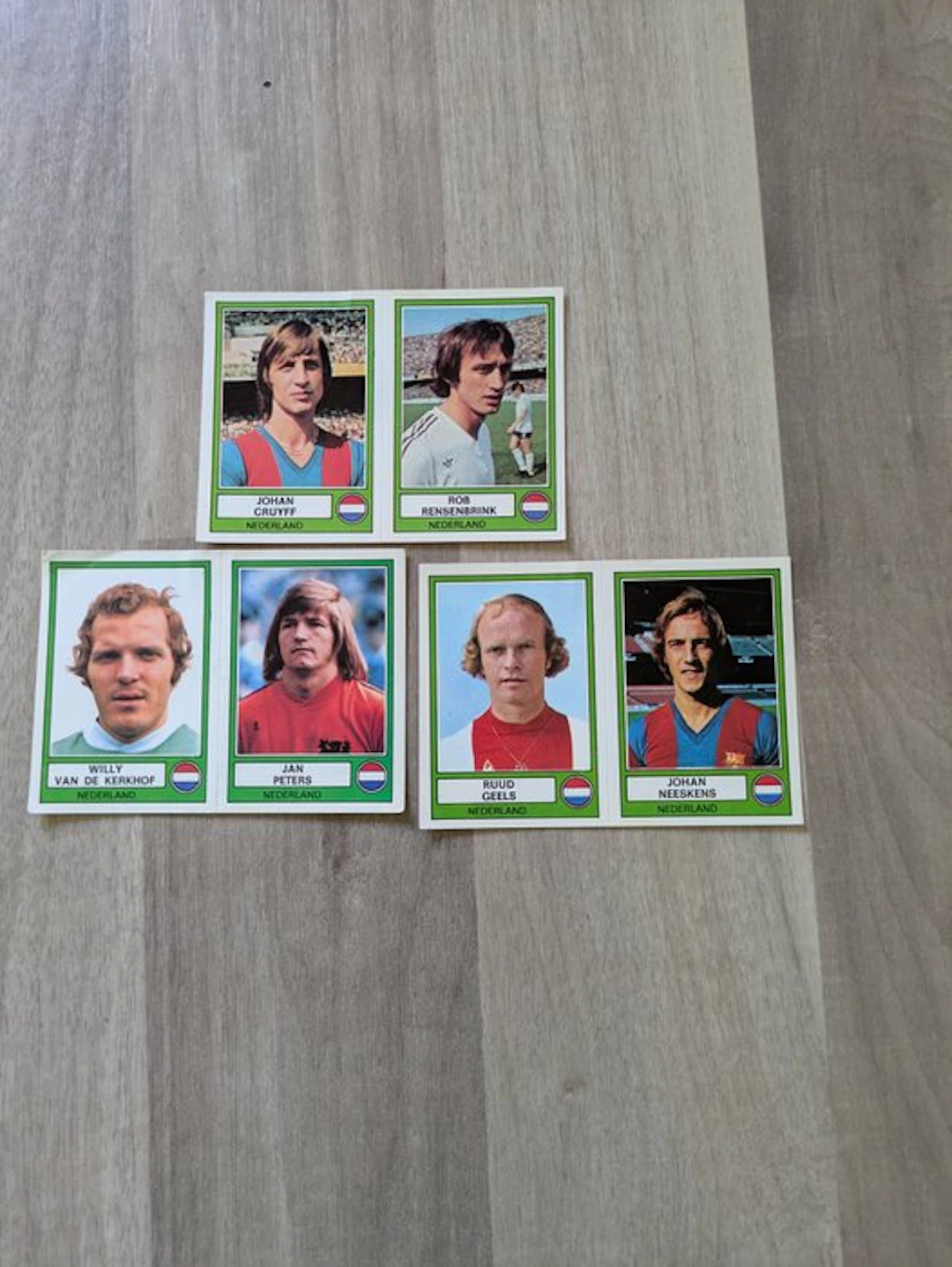 1978 Panini Johan Cruyff Unpasted - 3 Card - Light Played (LP)