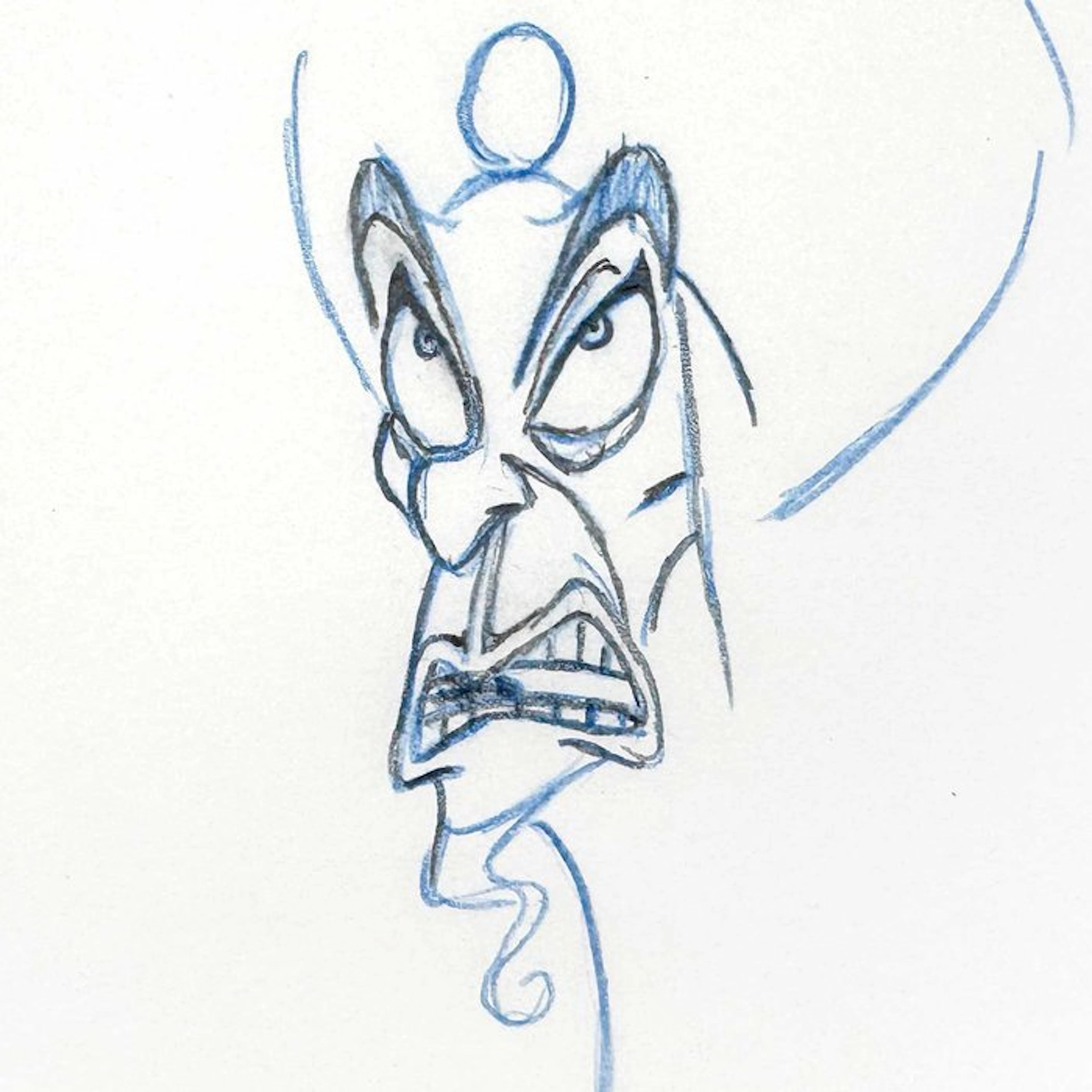 ALADDIN Jafar Original Animation Drawing - (Walt Disney, 1992) + CERTIFICATE