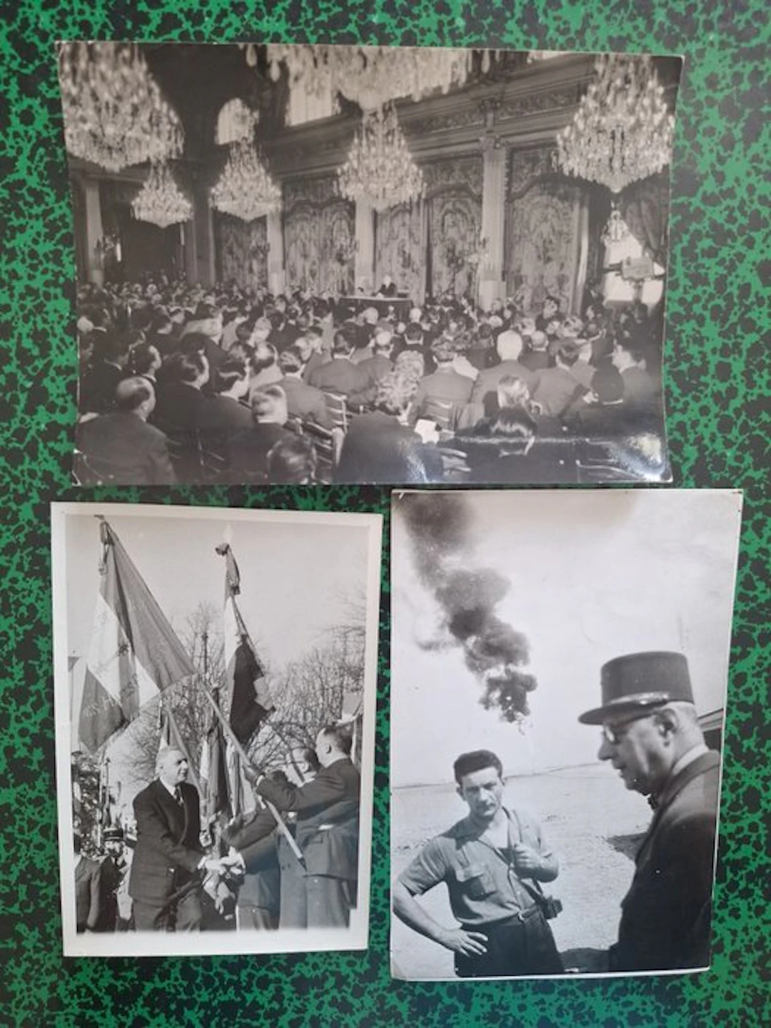 keystone - (x3) The President Charles De Gaulle, 1950's