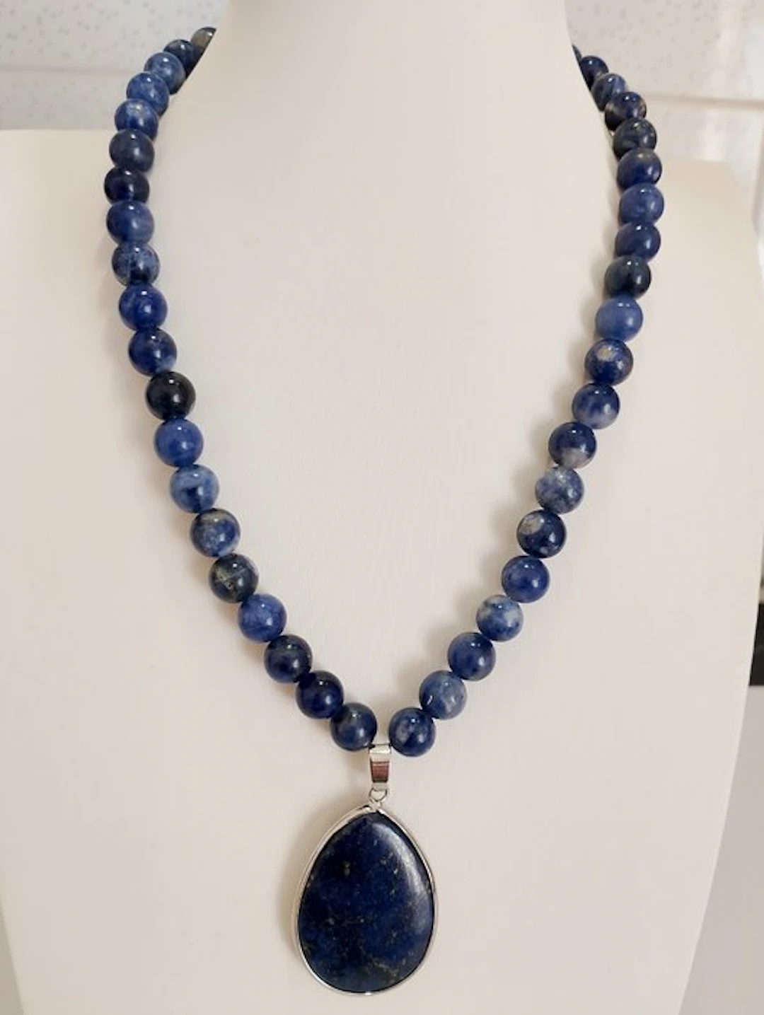 lapis lazuli Stone of Wisdom - Necklace - with pendant