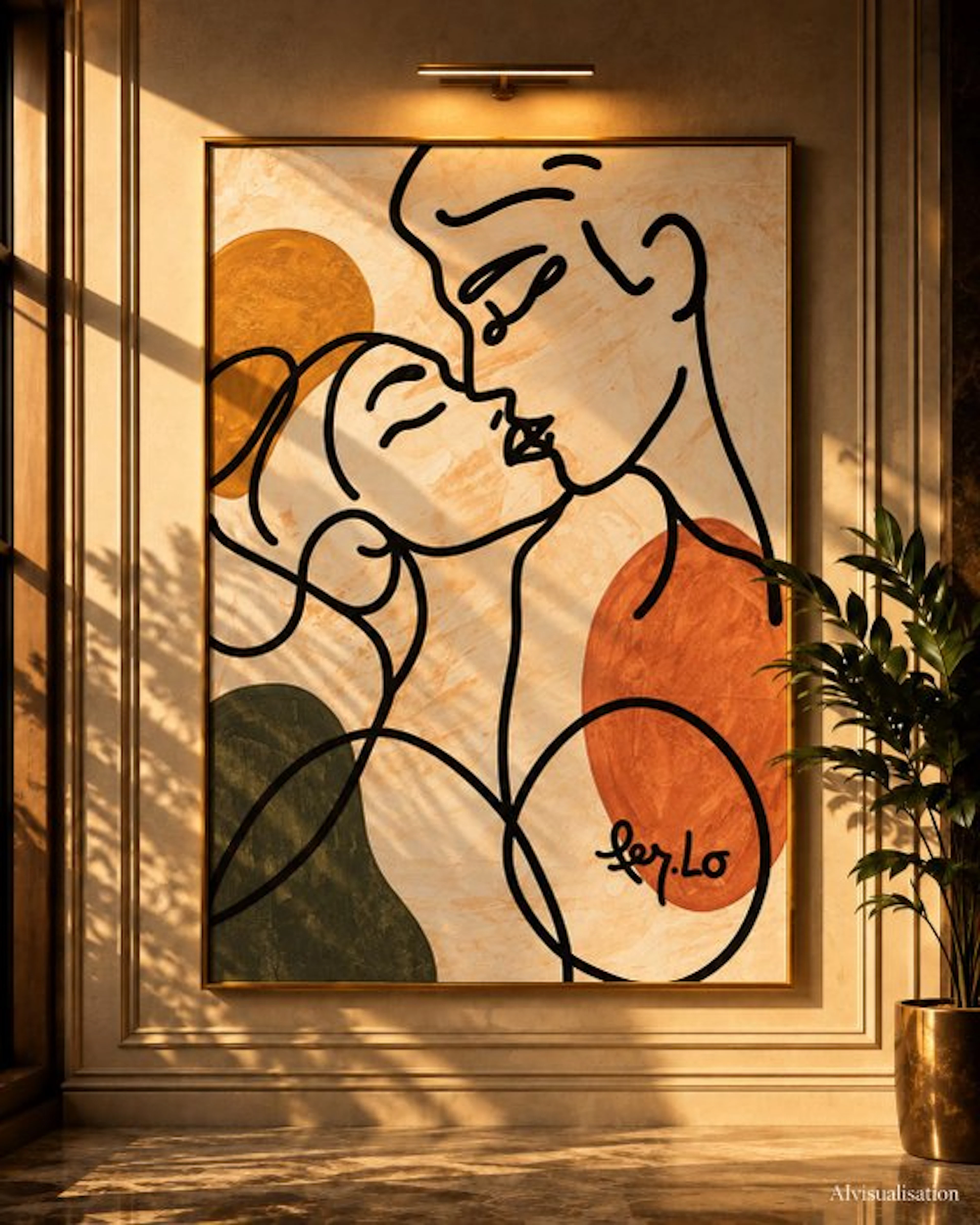Claudia Fer.Lo - Beloved - Acrylic on canvas 100 x 80 cm "XL"