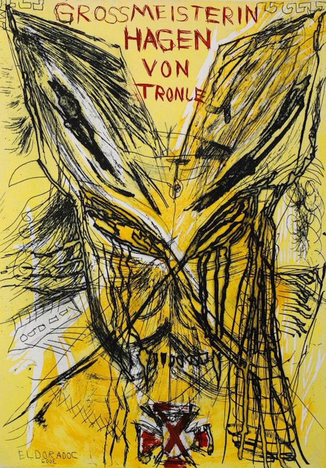 Jonathan Meese (1970) - Großmeisterin Hagen von Tronje (2004)