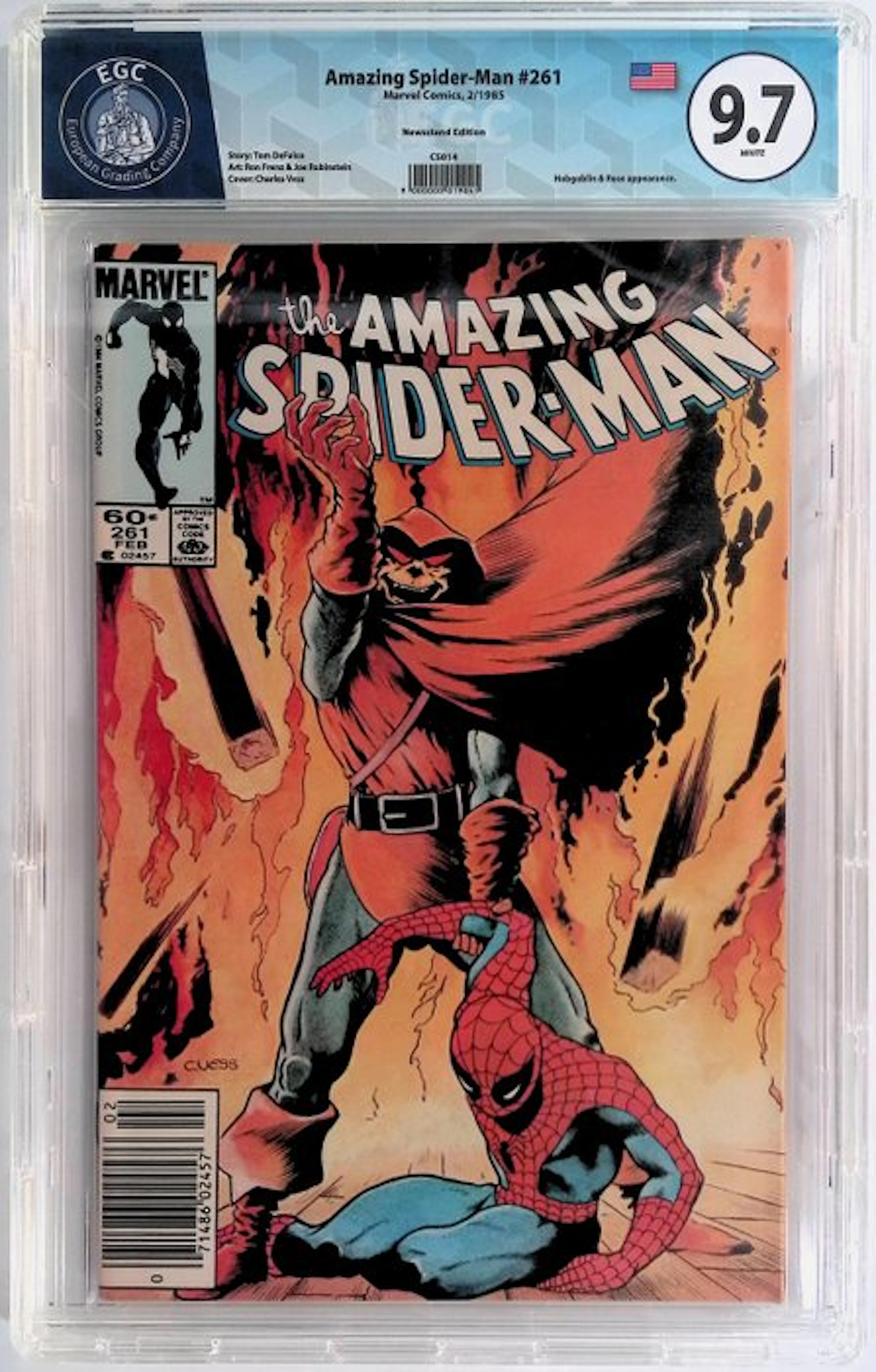 Amazing Spider-Man #261 - EGC 9.8 (Newsstand Edition) - 1...