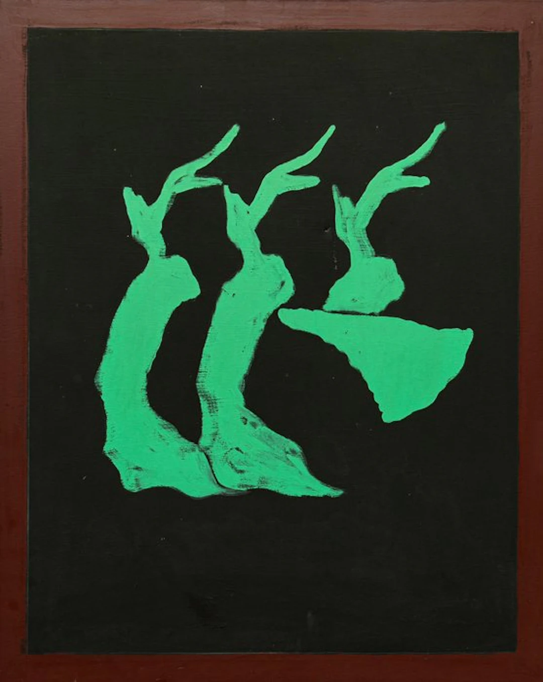 Tano Festa (1938-1988) - Paesaggio su fondo nero, 1974