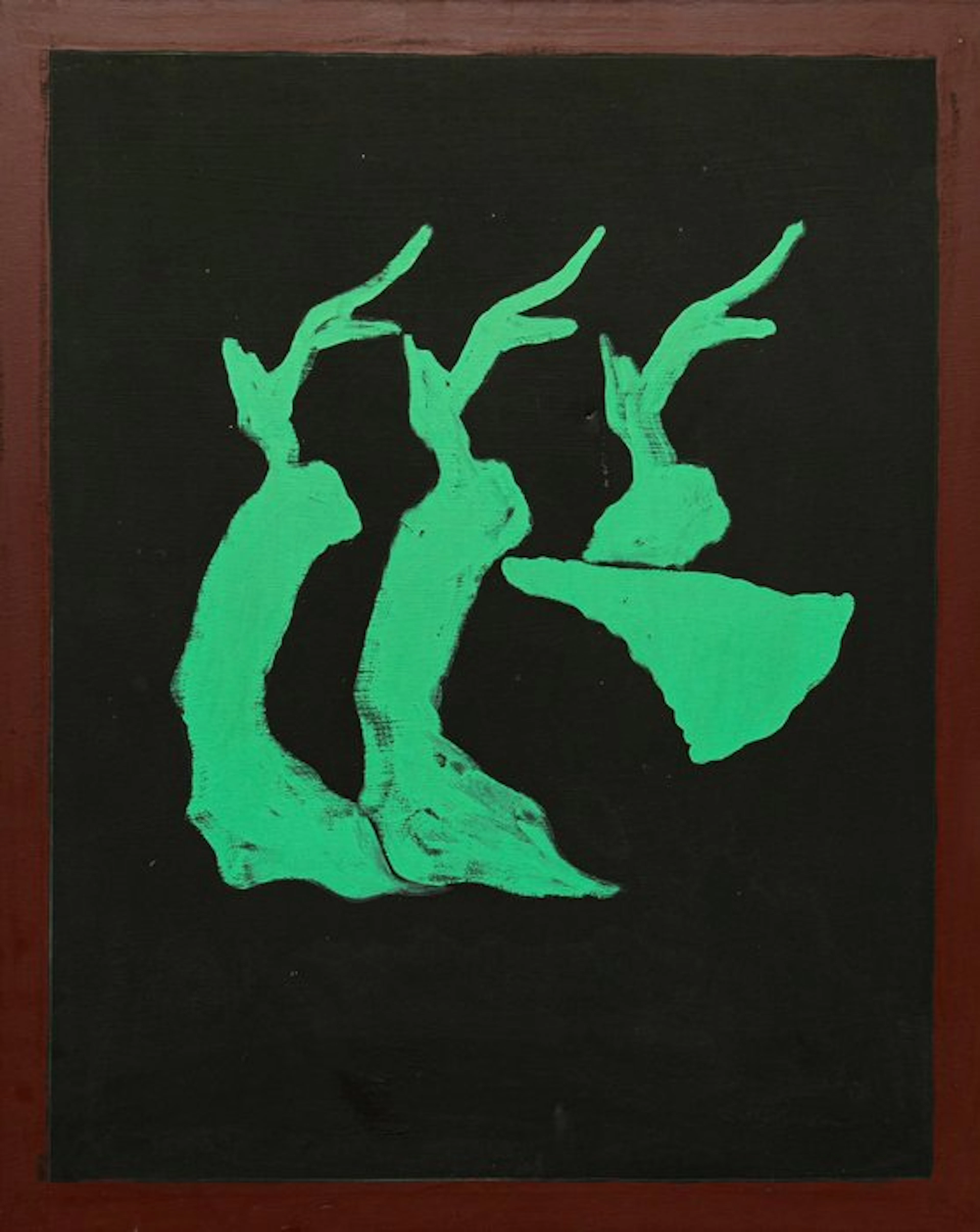 Tano Festa (1938-1988) - Paesaggio su fondo nero, 1974
