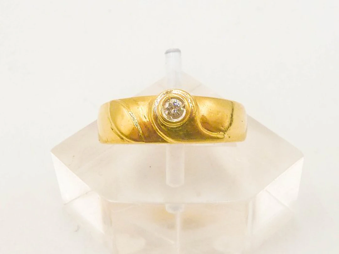 Ring - 18 kt. Yellow gold Diamond (Natural)
