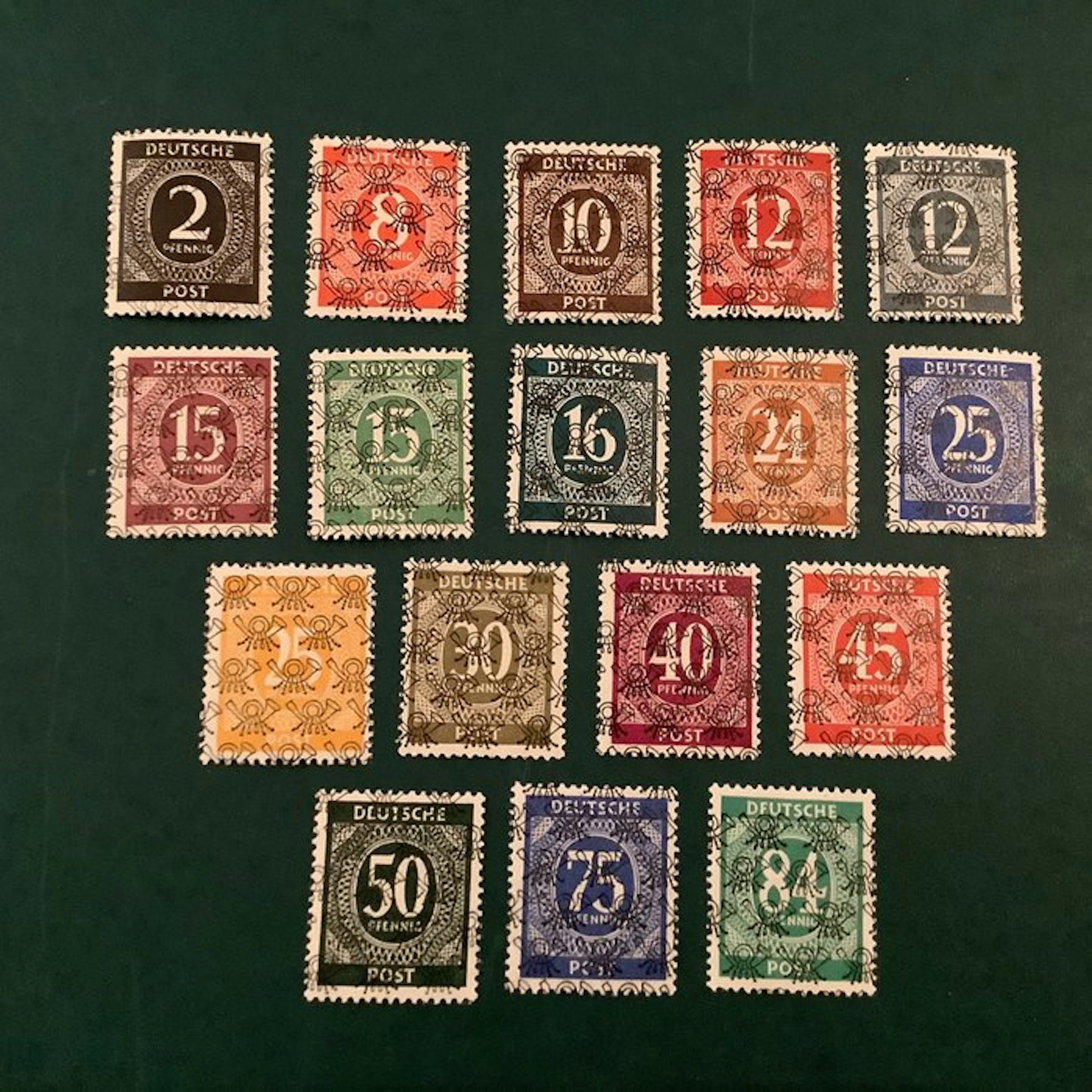 Allied Occupation - Germany 1948 - Numeric series with...