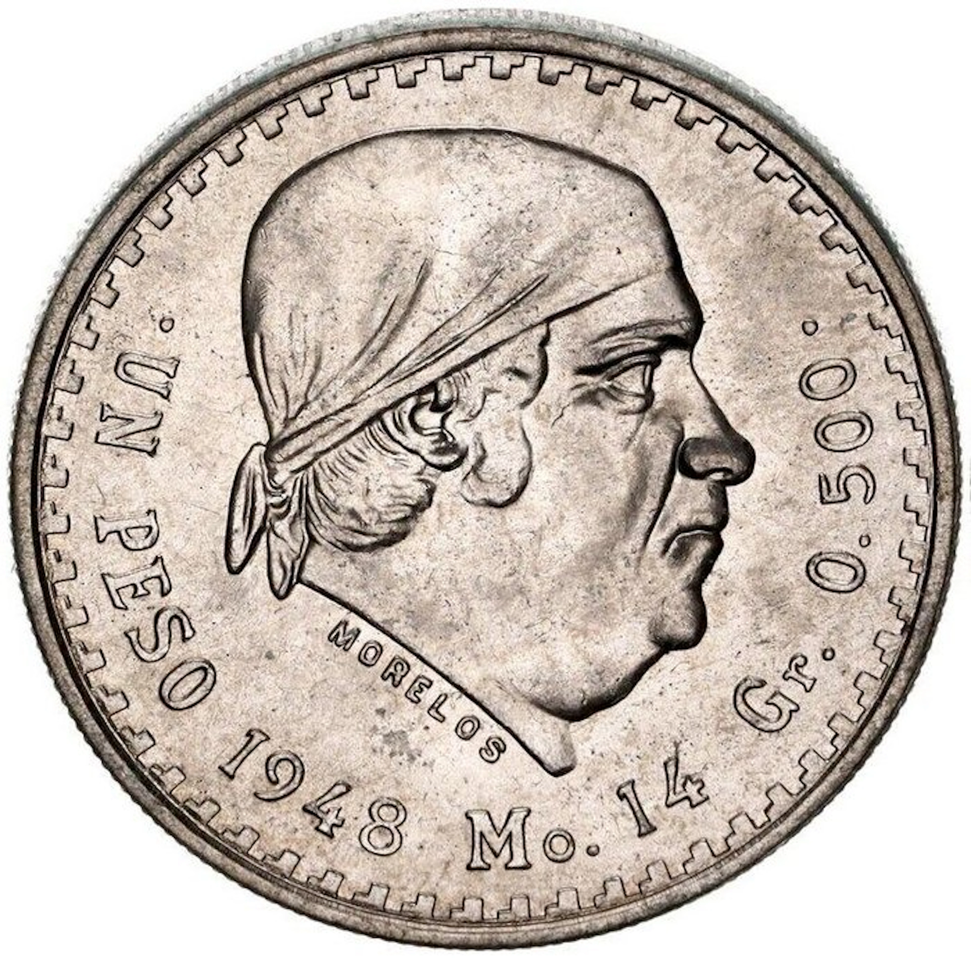 Mexico. 1 Peso 1948 - NGC MS61