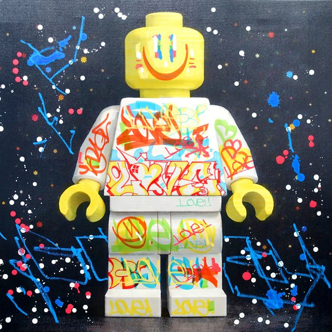 Golden Boy (2000) - “LOVE IS ALL” - Unique Original Painting - (1/1)