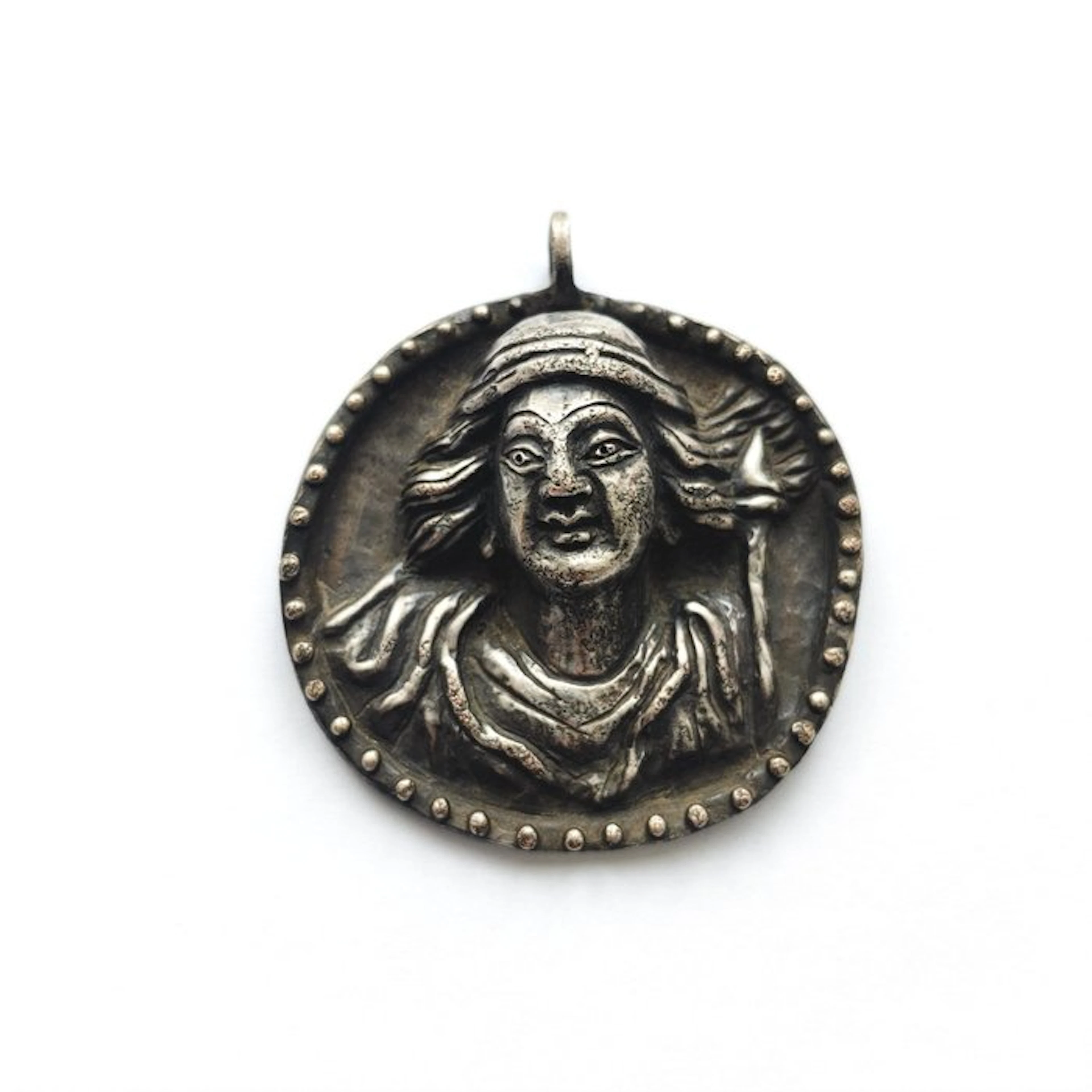 Sogdian - Central Asian - Silk Road Silver Medal Spearman...