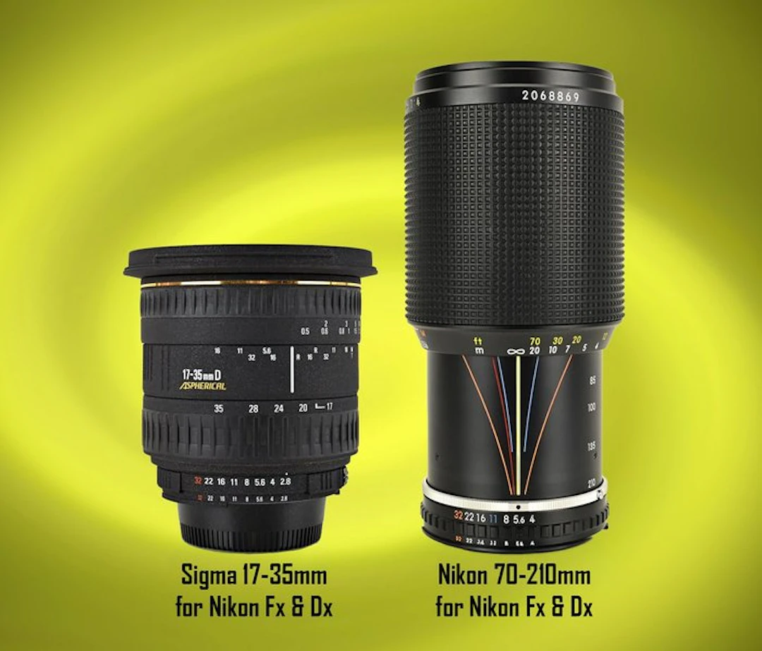 Nikon, Sigma Series E 70-210mm + 17-35mm for Nikon | Zoomlens