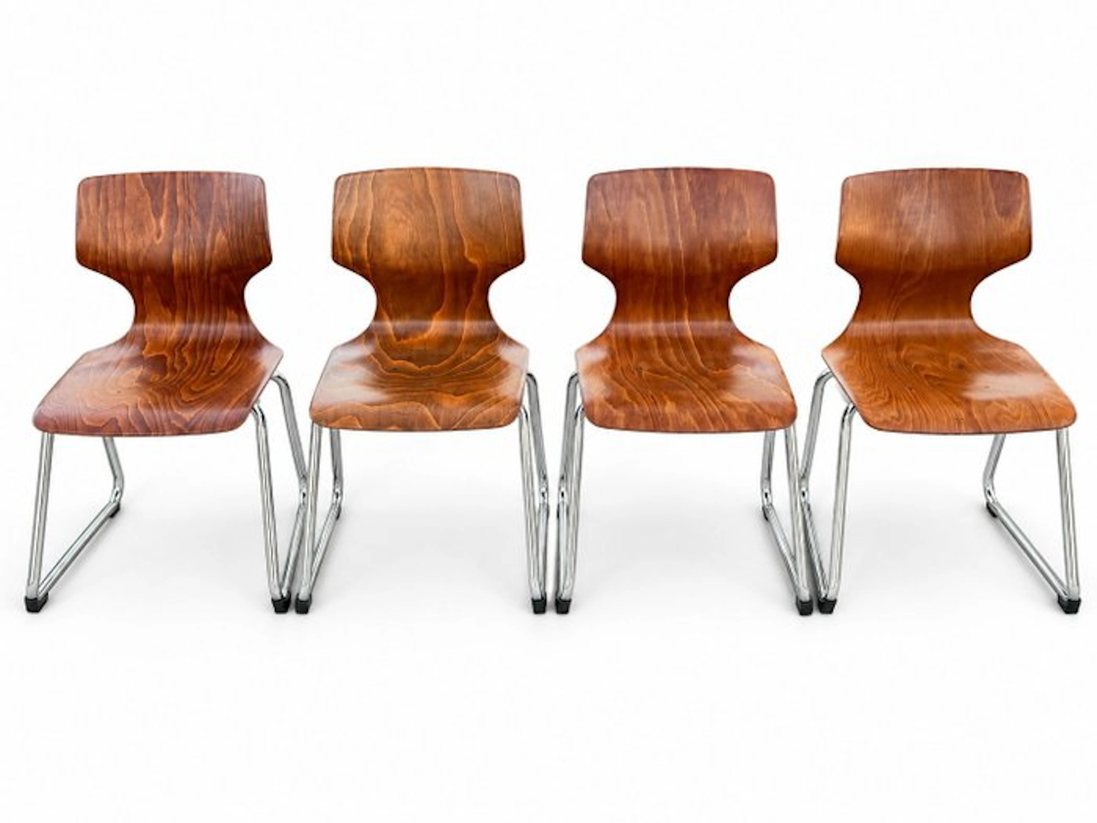 Flototto - Elmar Flototto - Stacking chair (4) - Shell chair - Wood