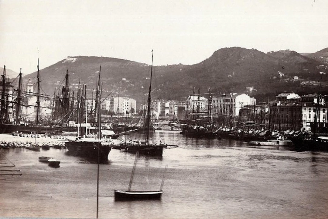 ANONYME - Lot 3 PHOTOS Anciennes NICE 1880 NAVIRES au...