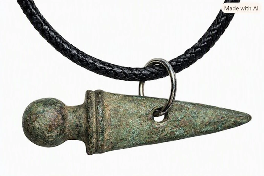 Ancient Roman Bronze - Impressive military votive amulet...