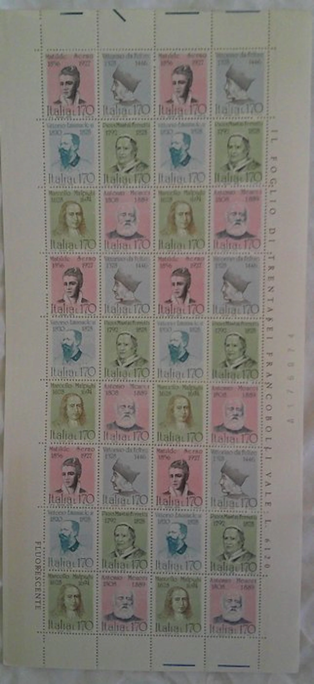 Italy 1947/1977 - Republic and Vatican, new MNH stamps in series, full sheets.