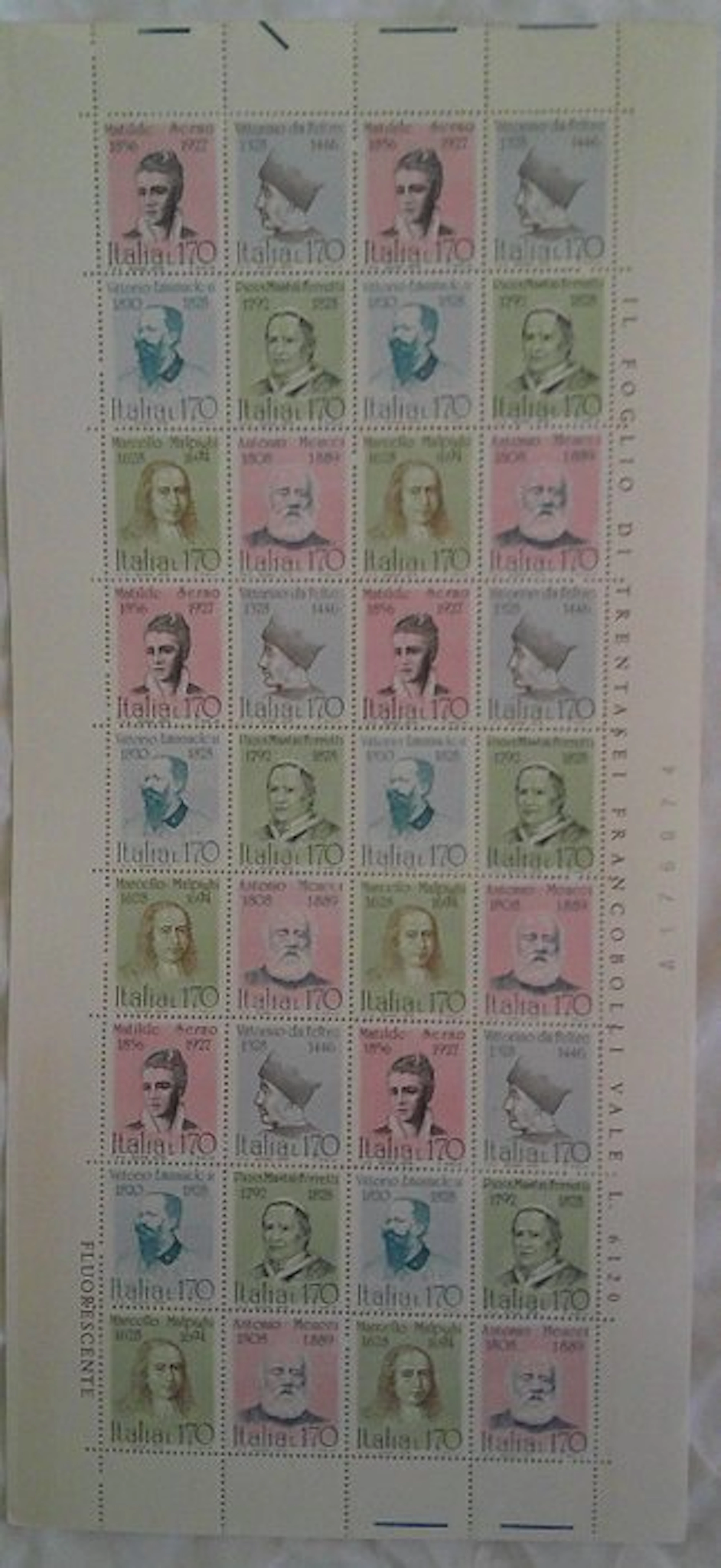 Italy 1947/1977 - Republic and Vatican, new MNH stamps in series, full sheets.