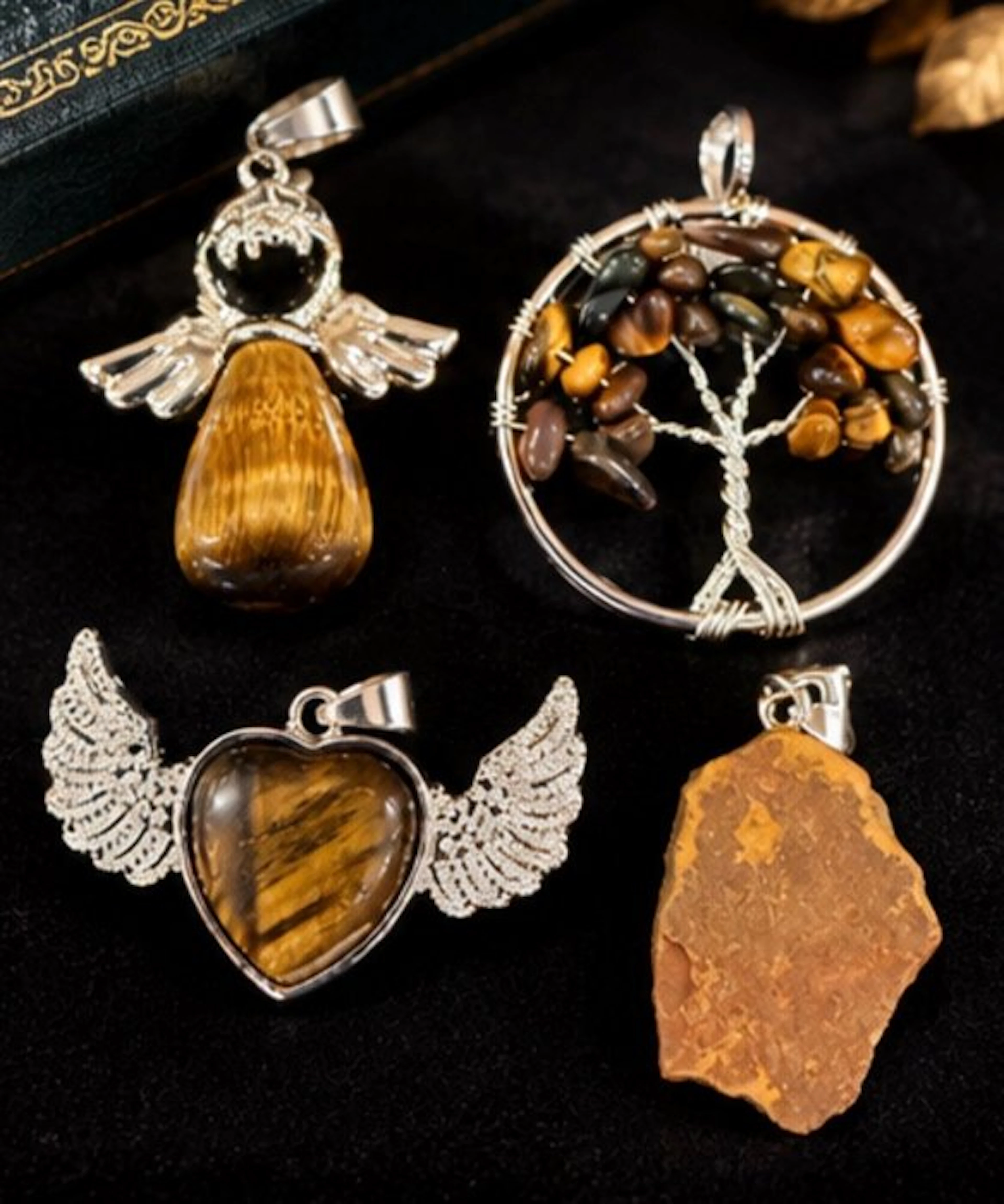 Themed collection - Collection of Four Tiger’s Eye...