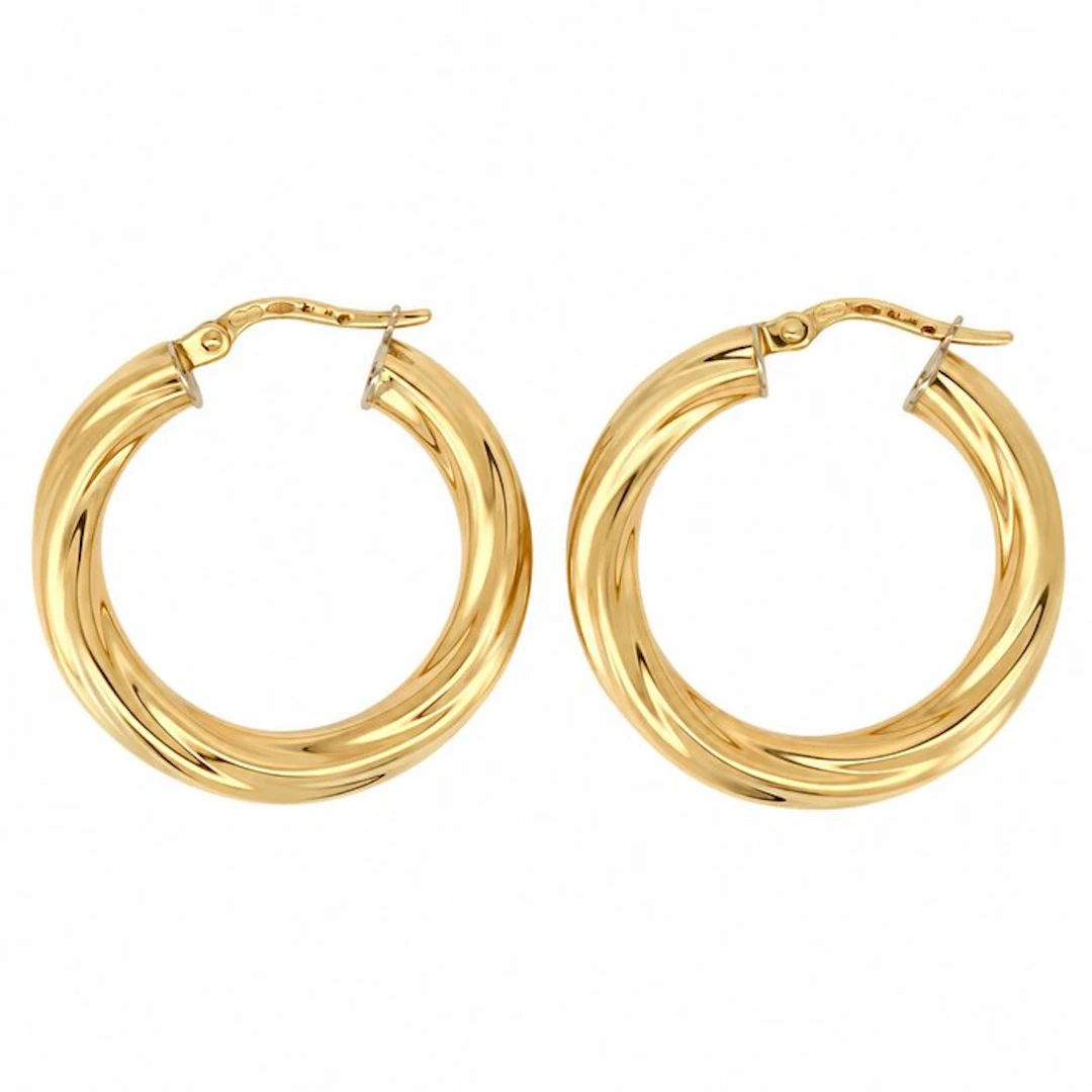 UnoAErre - Earrings - 18 kt. Yellow gold, White gold - Made in Italy - Handmade