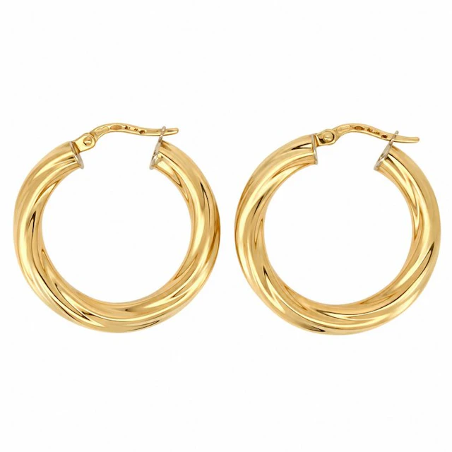 UnoAErre - Earrings - 18 kt. Yellow gold, White gold - Made in Italy - Handmade