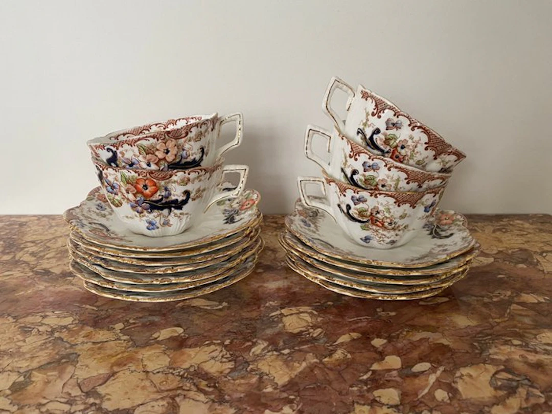 Grosvenor China - Tea cup set (10) - Bone china