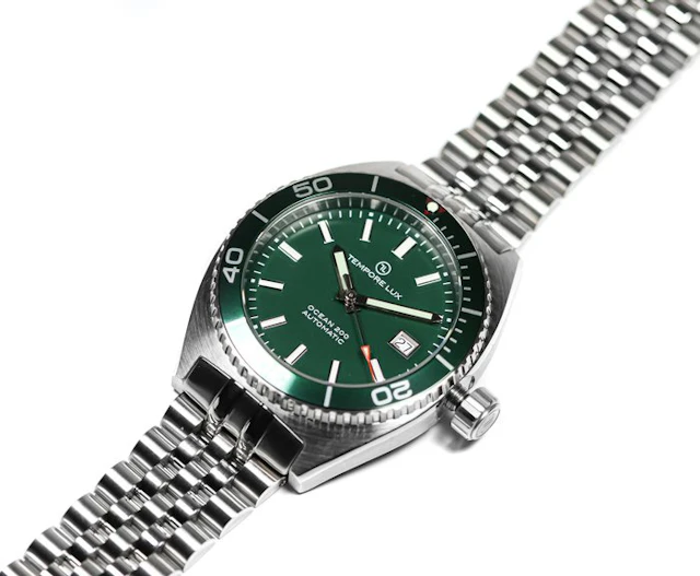 Reloj Tempore Lux Ocean 200 Verde - Movimiento Automático...