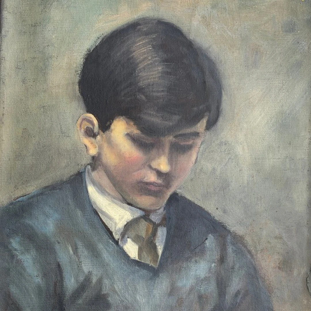 Augustin Memin (1910-1981) - Portrait d'écolier (vendu sans prix de réserve)