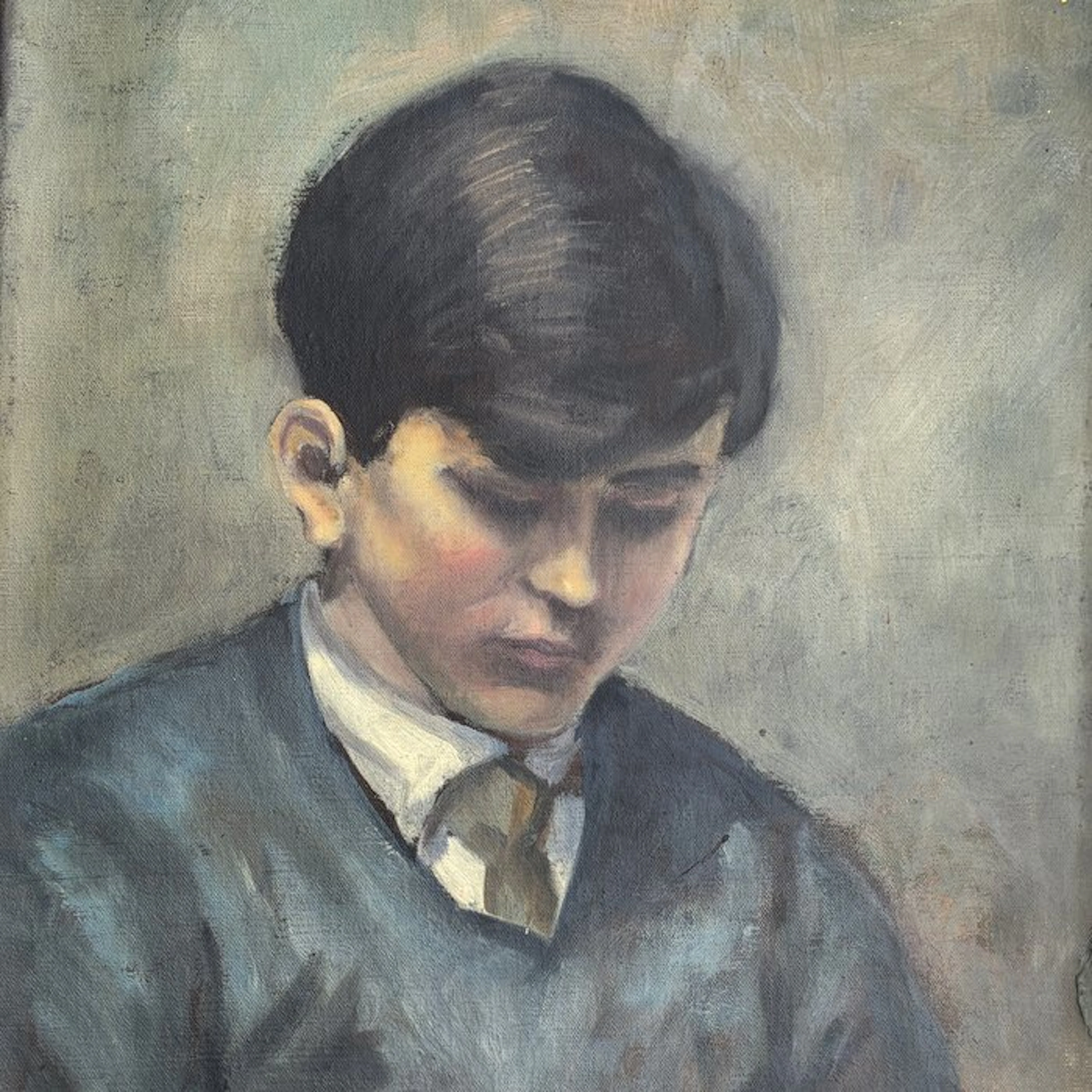 Augustin Memin (1910-1981) - Portrait d'écolier (vendu sans prix de réserve)