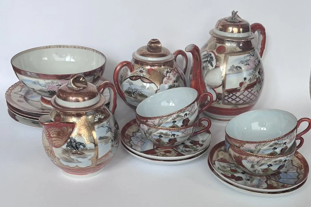 Tea service (16) - Porcelain - eggshell porcelain