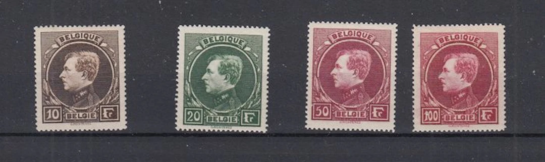Belgium 1929 - MONTENEZ - OBP : 289/292 met zeer goede centrage