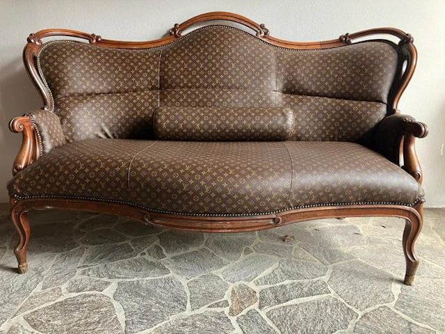 Sofa - Wood, Leather