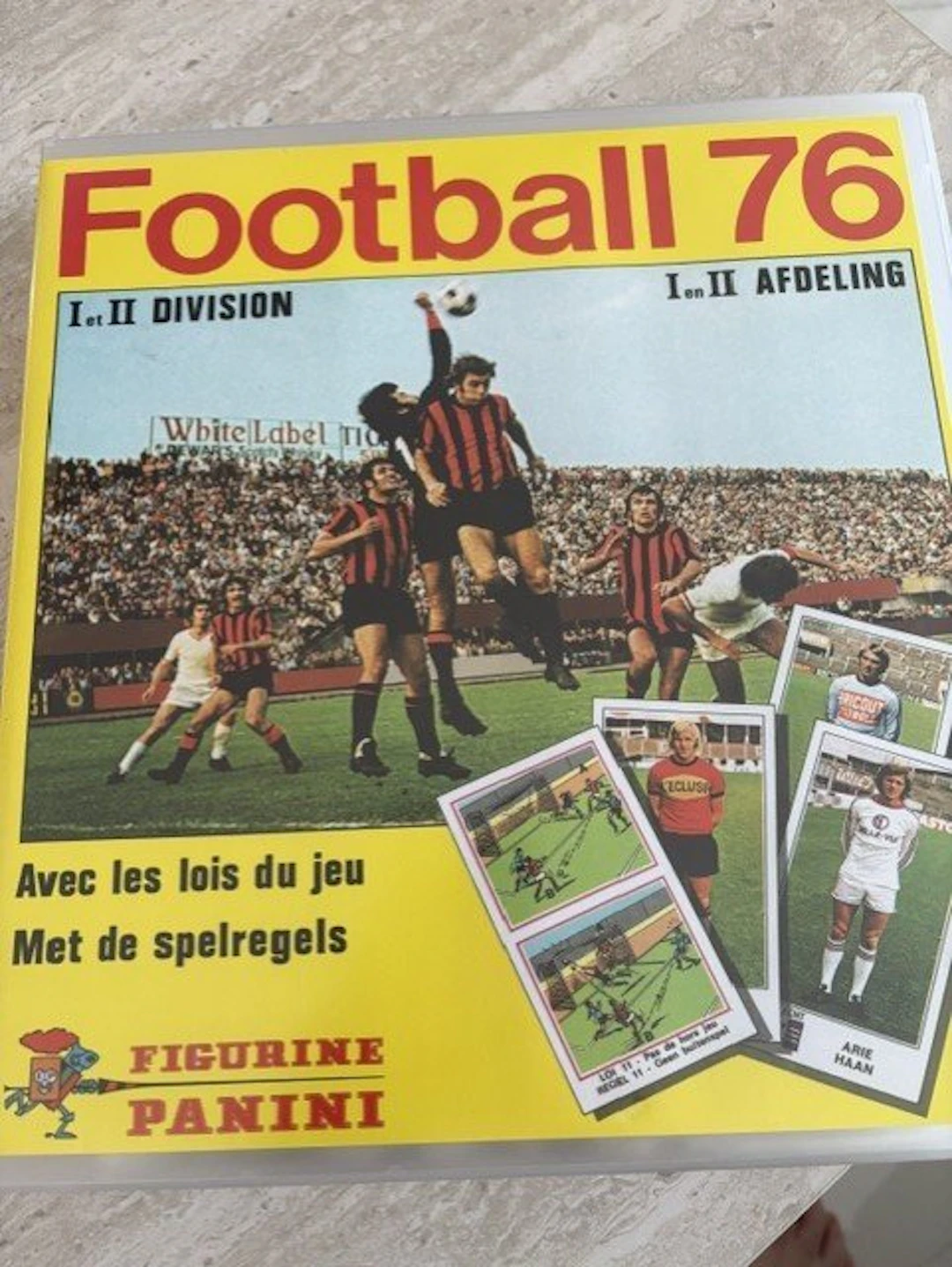 1976 Panini Football 76 Belgium Empty album + complete...
