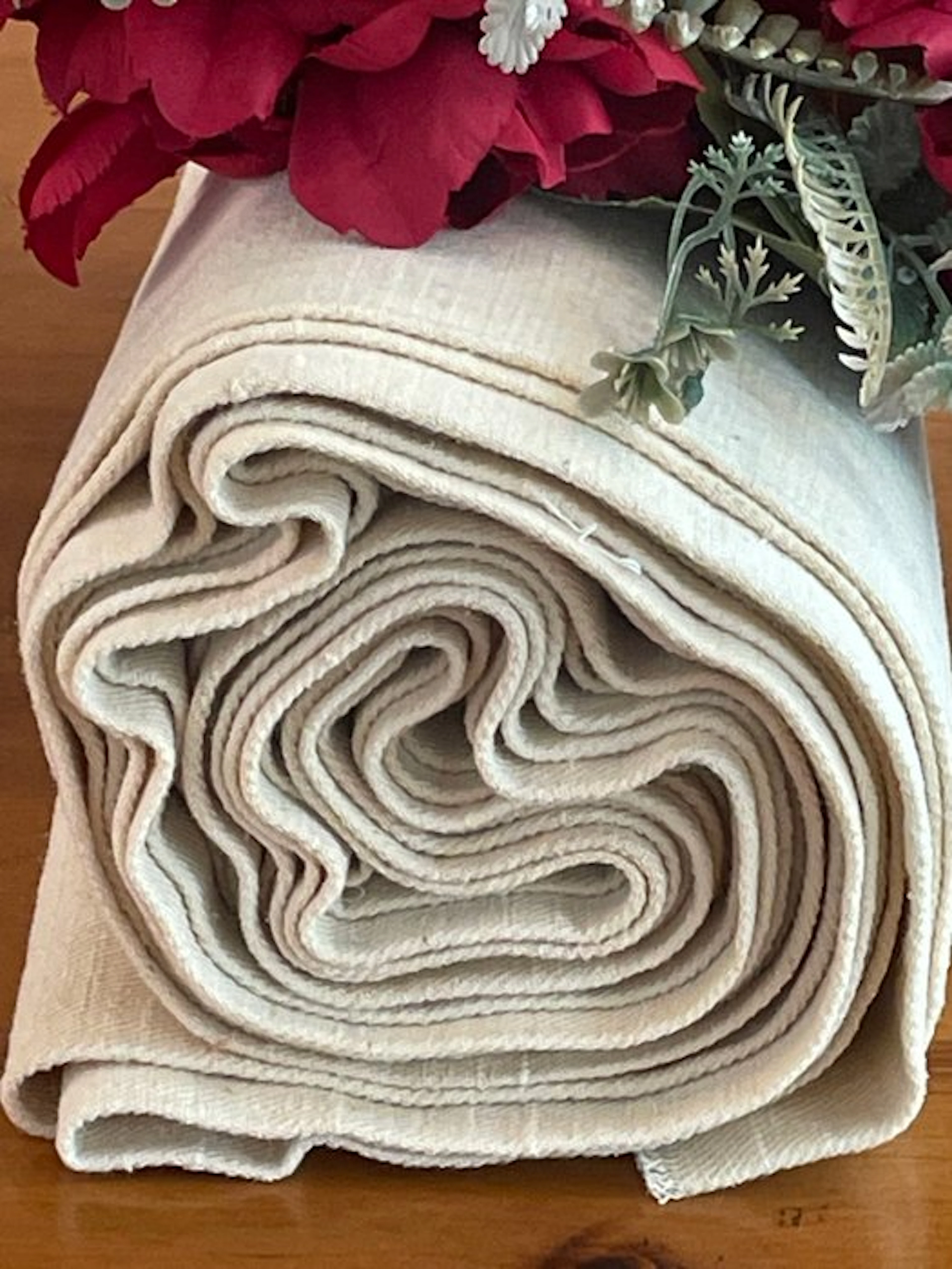 meraviglioso antico pregiato pezzo di lino - Textile...