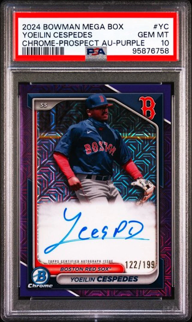 2024 Topps Bowman Megabox - #YC Yoelin Cespedes - PSA 10 Graded card
