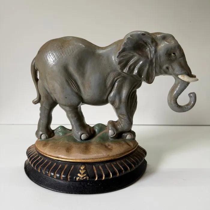 Doorstop - Cast iron - Antique Elephant Doorstop