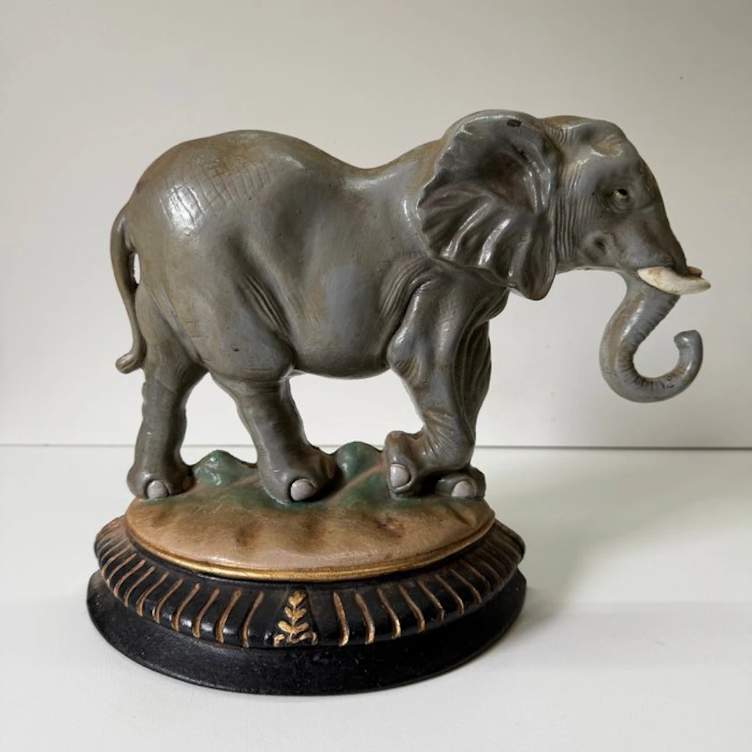 Doorstop - Cast iron - Antique Elephant Doorstop