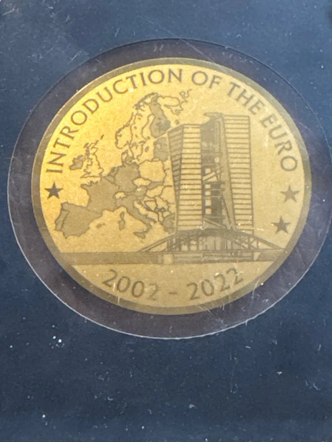 Congo. 100 Francs 2021 Introduction of the Euro 1/200 Oz...