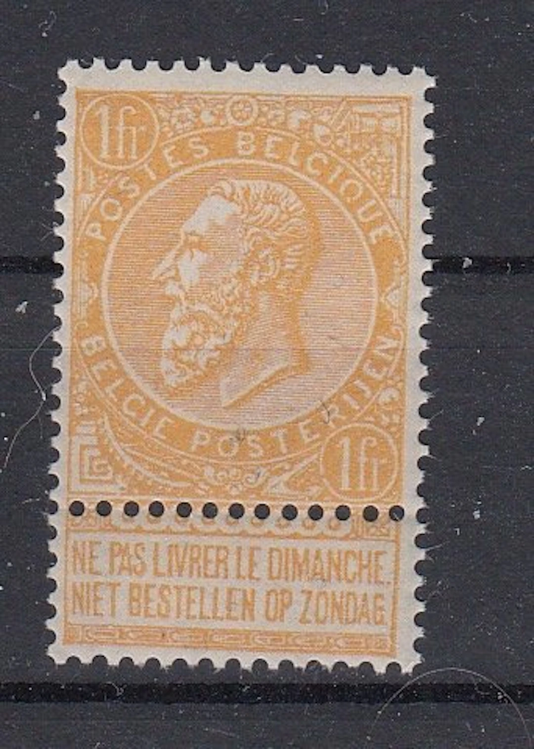 Belgium 1893 - Nice beard. - OBP : 65a met zeer goede centrage